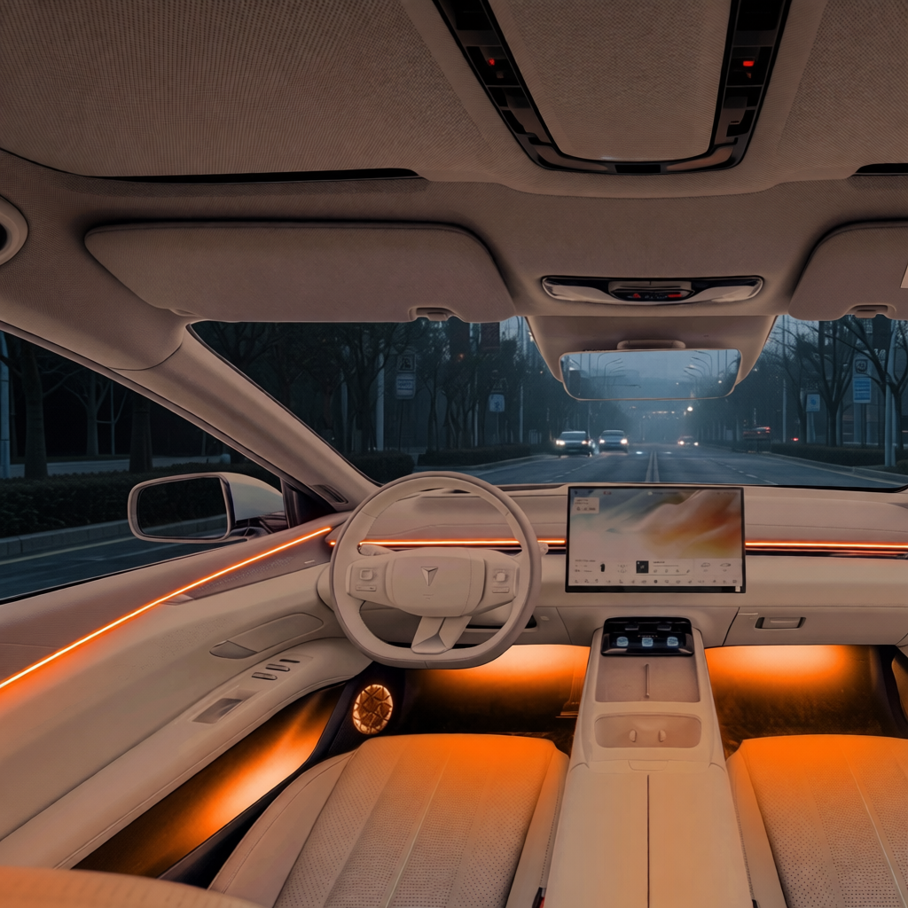 Kit personalizado de luces ambientales LED para Changan Deepal L07, decoración y modificación del ambiente interior de bienvenida