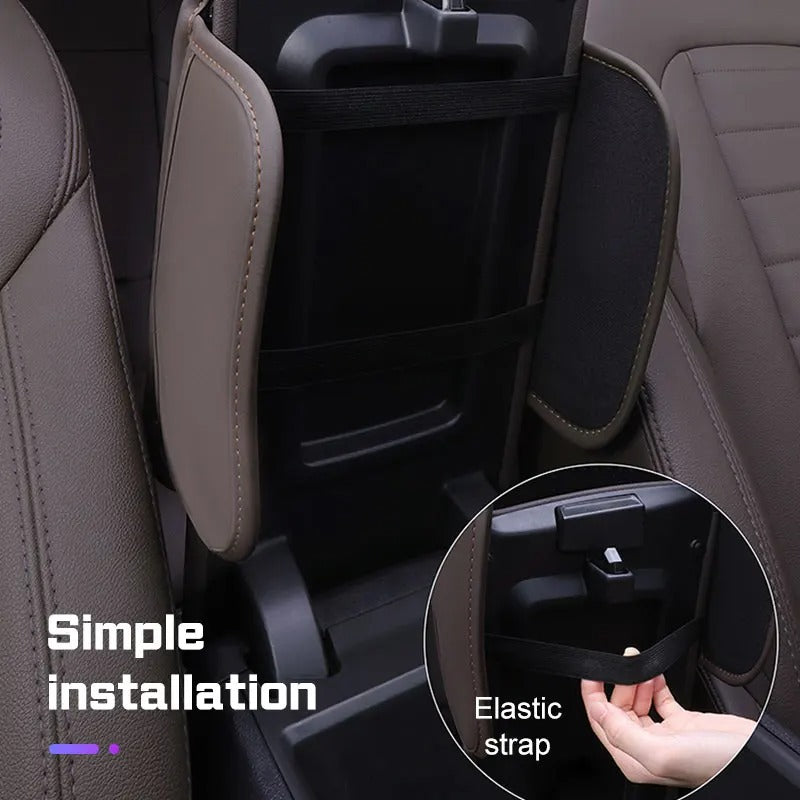 Leapmotor Armrest Box Heightening Pad | Center Console Organizer Mat with Storage PU Leather