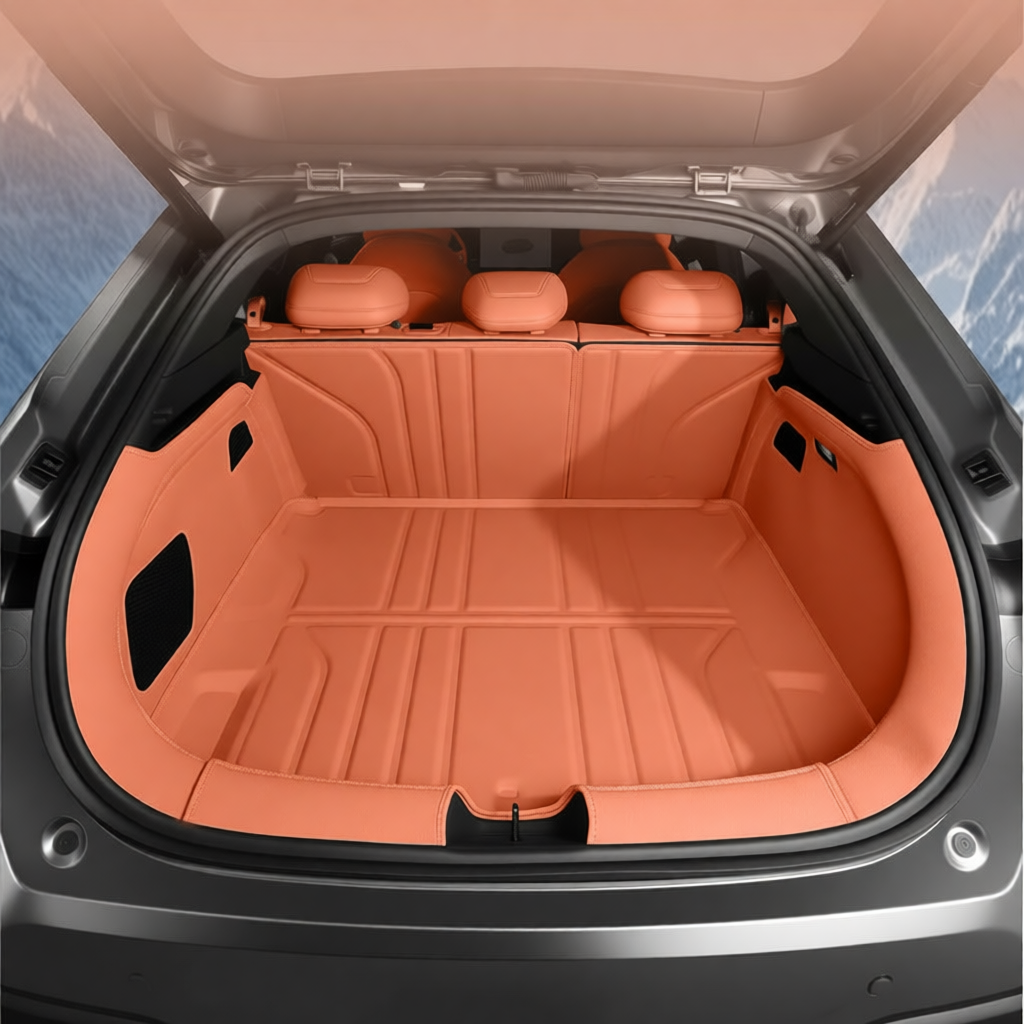 3D Full-Coverage Trunk Mat for 2024-2027 Deepal S05 L06 S07 | Nappa Leather Cargo Liner