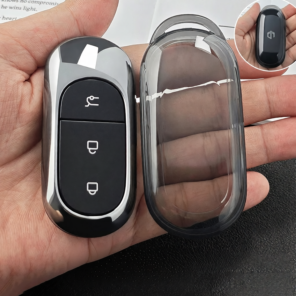 Leapmotor B10 C10 T03 Key Fob Cover TPU Transparent Black EU