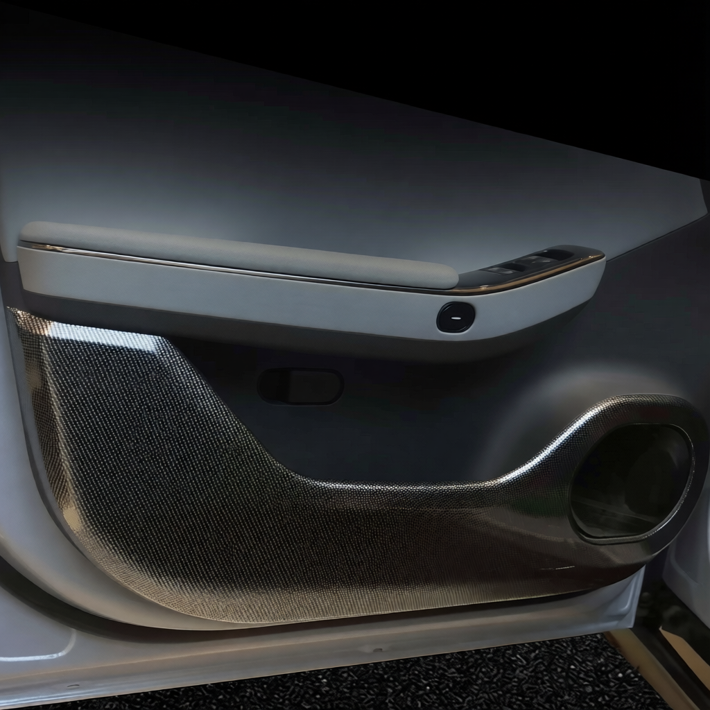 3D Carbon Fiber Door Anti-Kick Cover for 2026 Leapmotor C10 B10