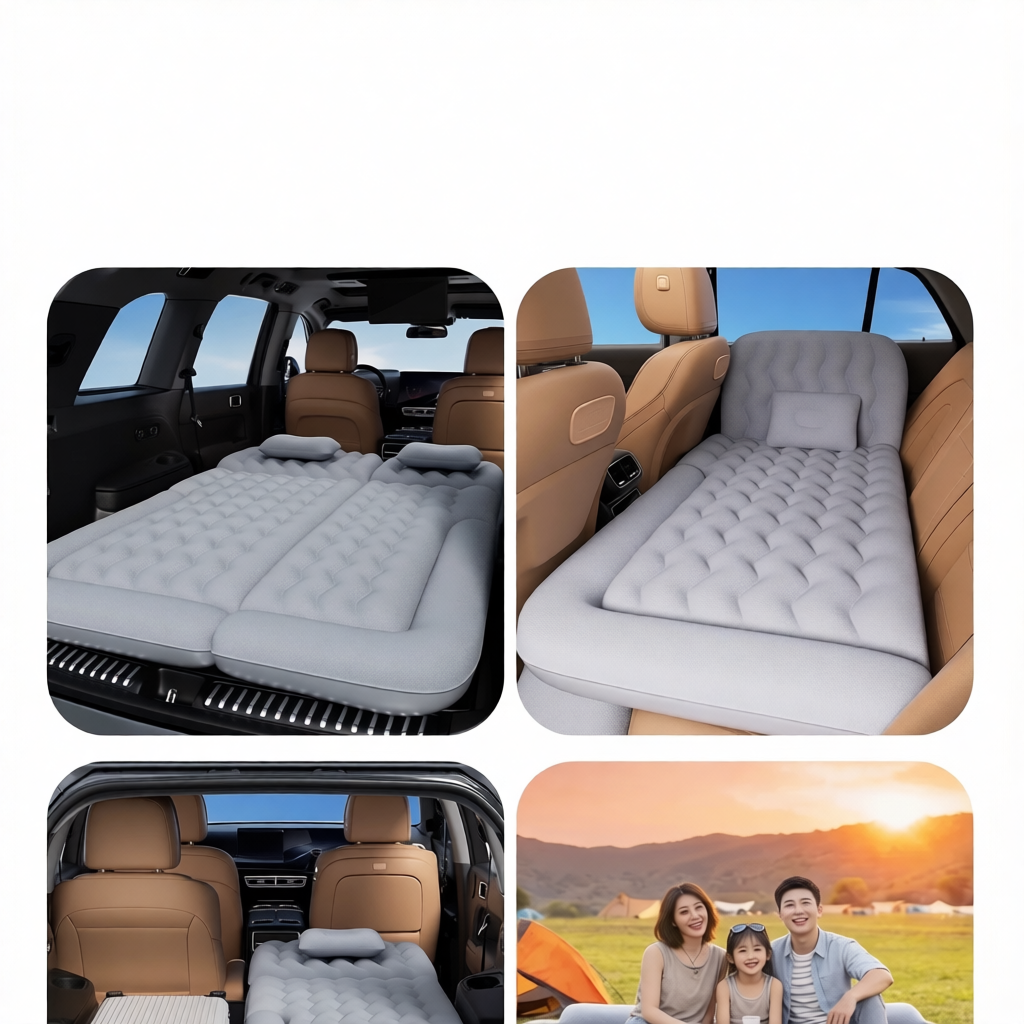 Custom Fit Inflatable Car Mattress for Deepal L07 SUV | Rear Seat and Trunk Sleeping Pad for Camping and Road Trips