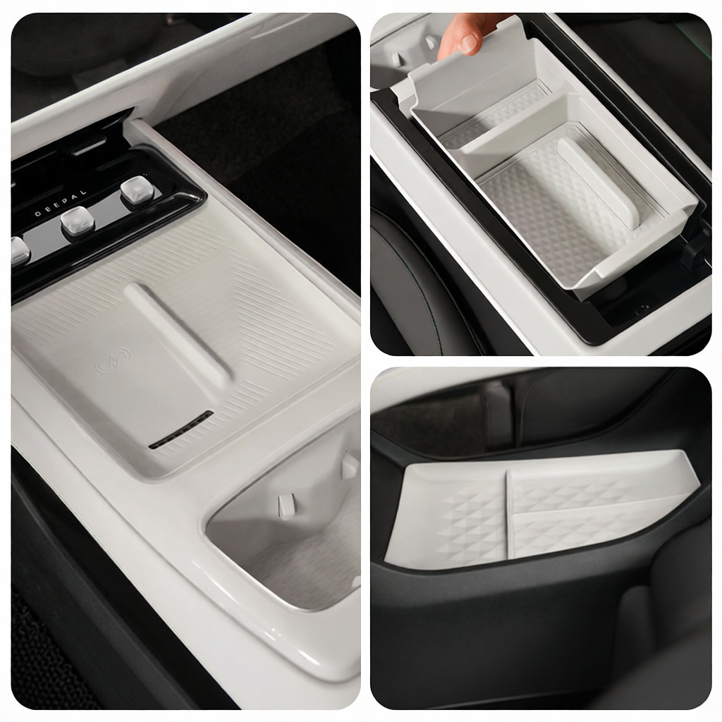 Custom Center Console Armrest Storage Box for Deepal L07 Interior Organizer
