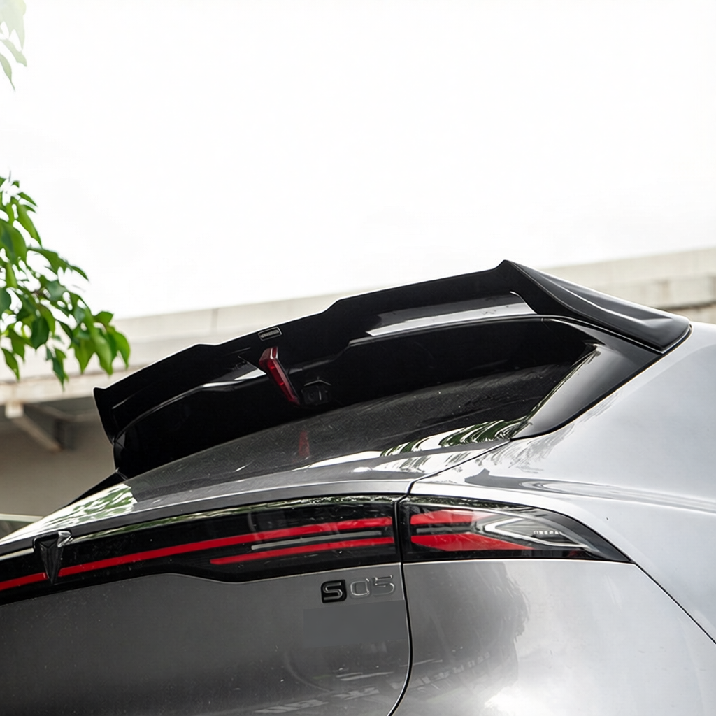 MC Style Gloss Black Rear Roof Spoiler for Changan Deepal S05 2024+ Sporty Tailgate Wing Lip Trim