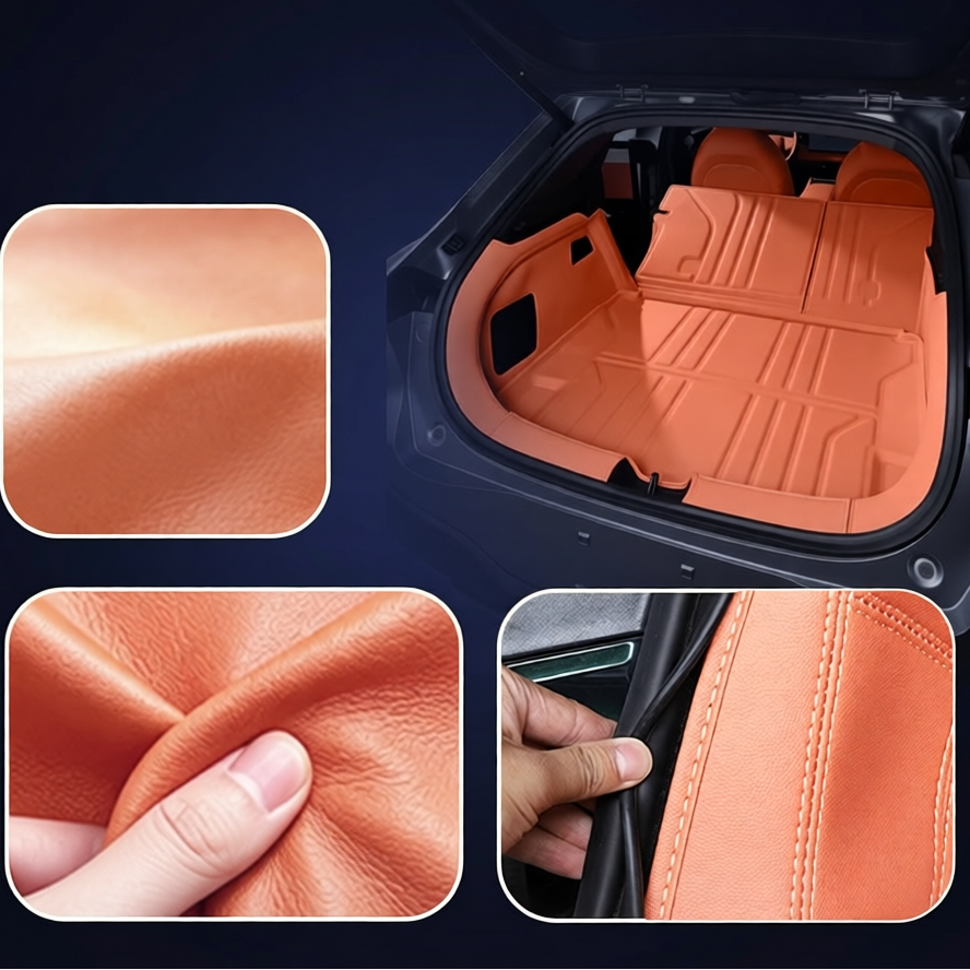 3D Full-Coverage Trunk Mat for 2024-2027 Deepal S05 L06 S07 | Nappa Leather Cargo Liner