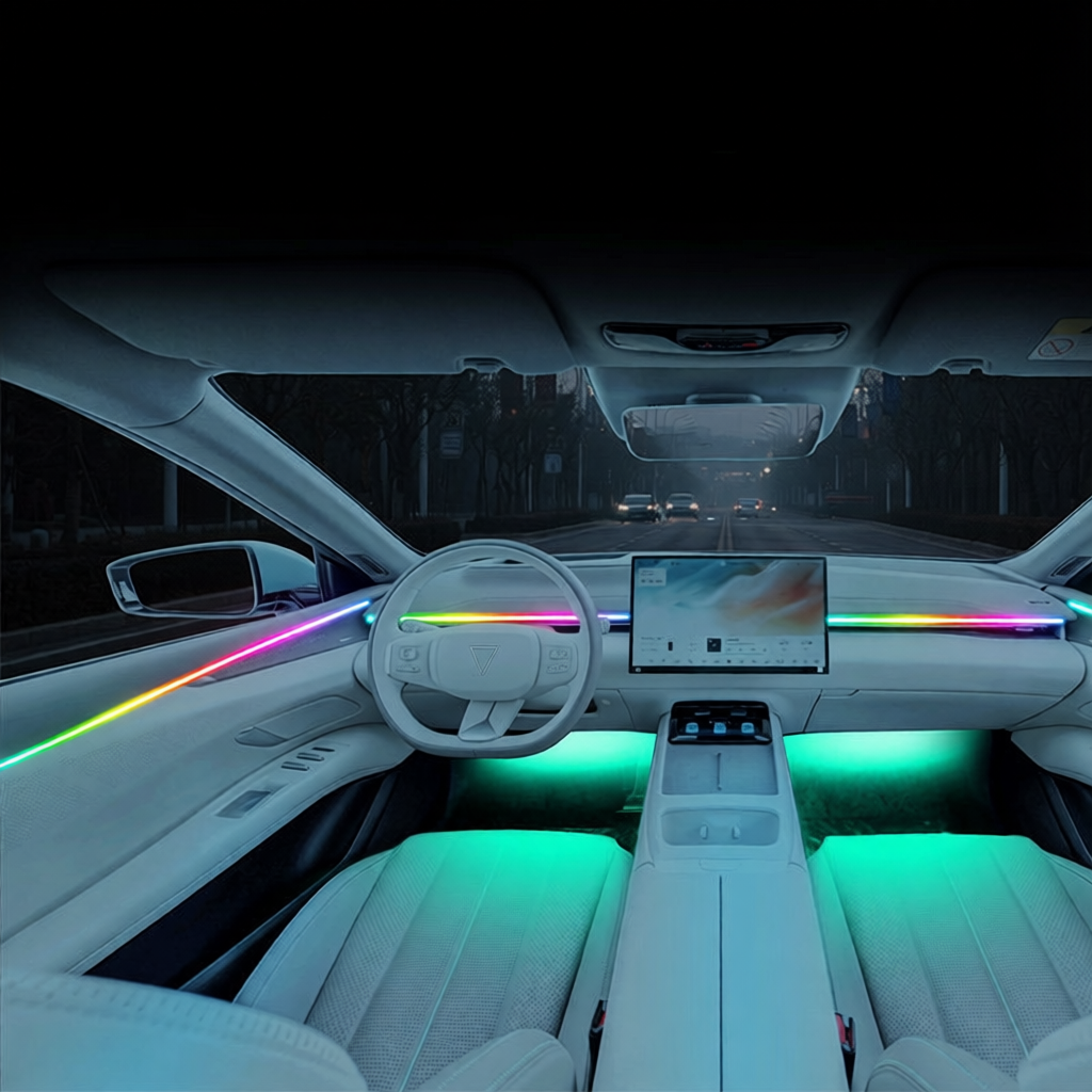 Kit personalizado de luces ambientales LED para Changan Deepal L07, decoración y modificación del ambiente interior de bienvenida