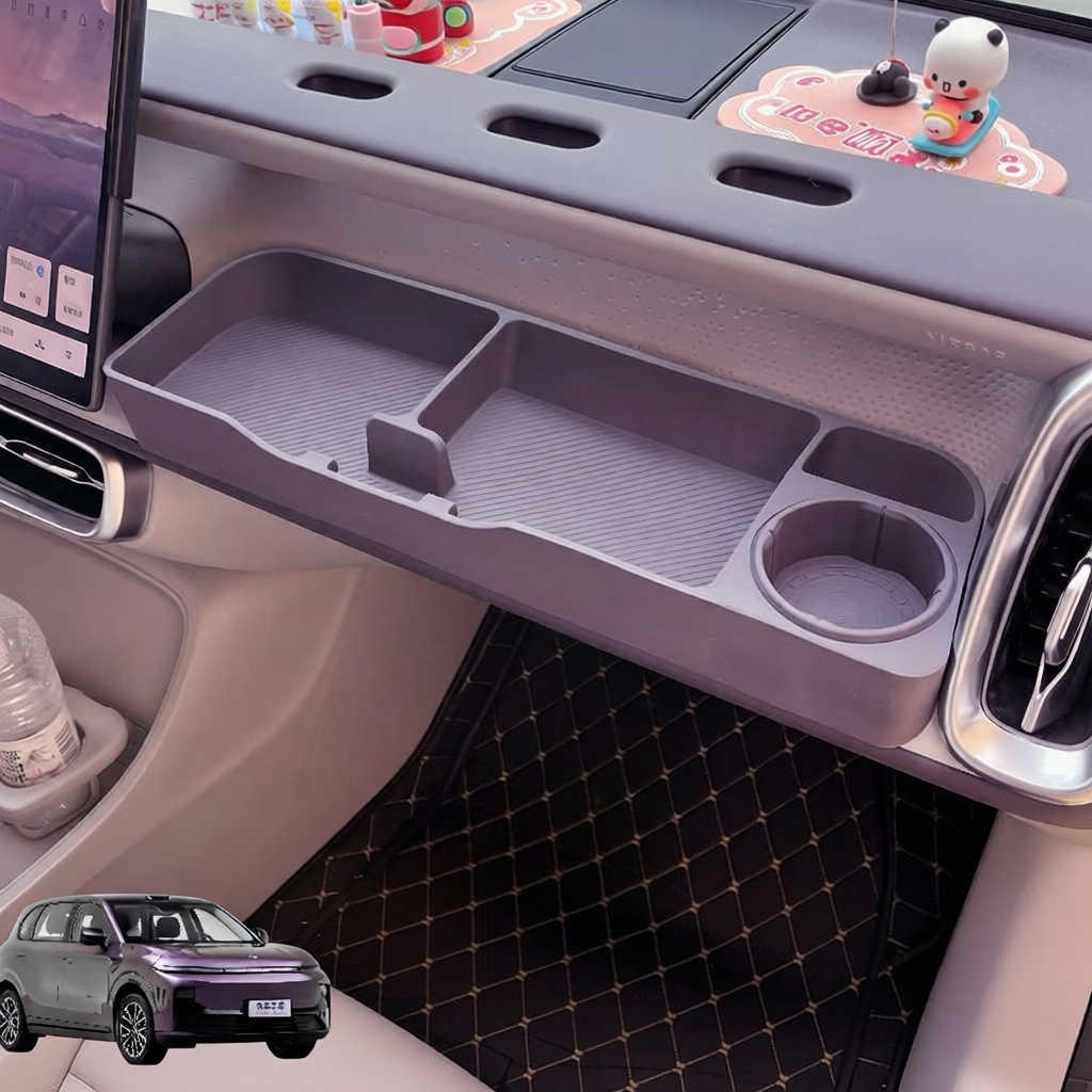 Leapmotor B10/B01 Passenger Storage Tray | Soft Silicone Cup Holder