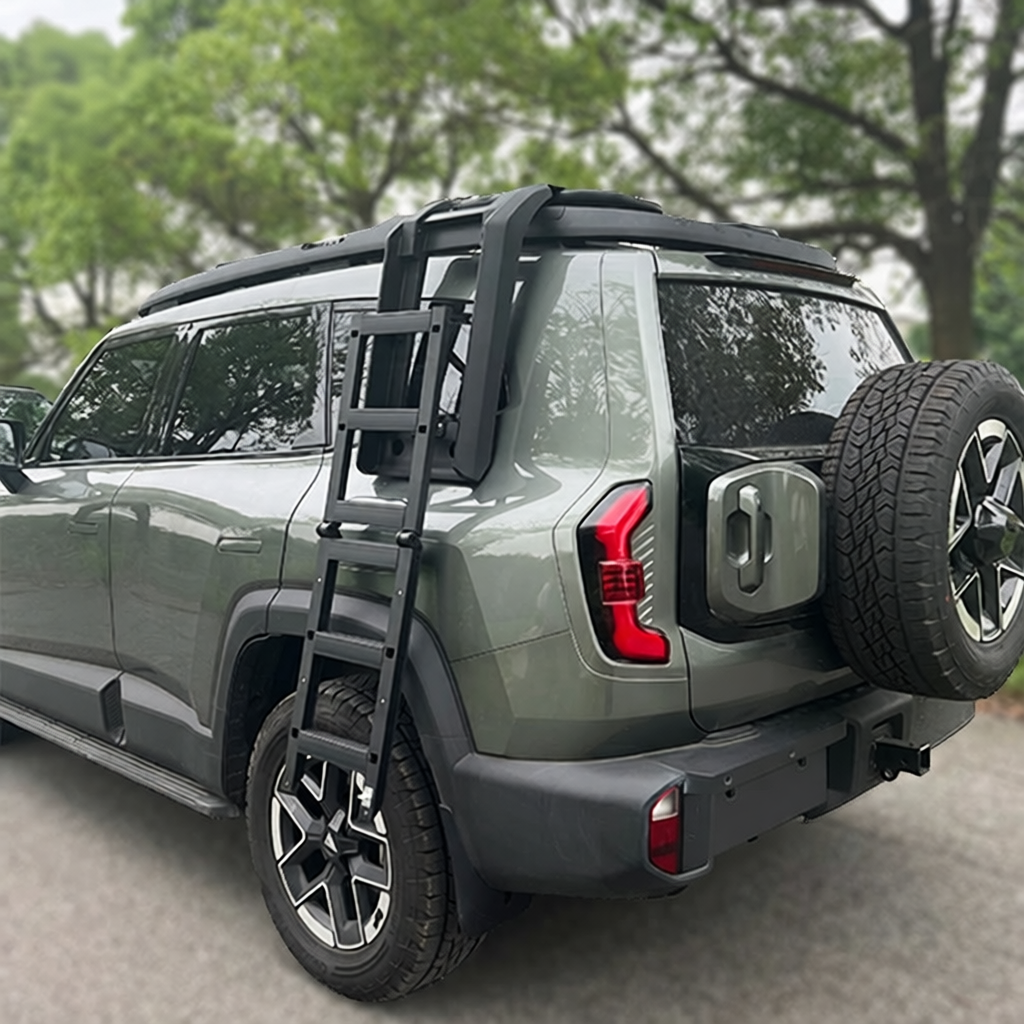 Roof Rack Aluminum Platform Side Ladder Side Box Kit for Changan Deepal G318 Offroad