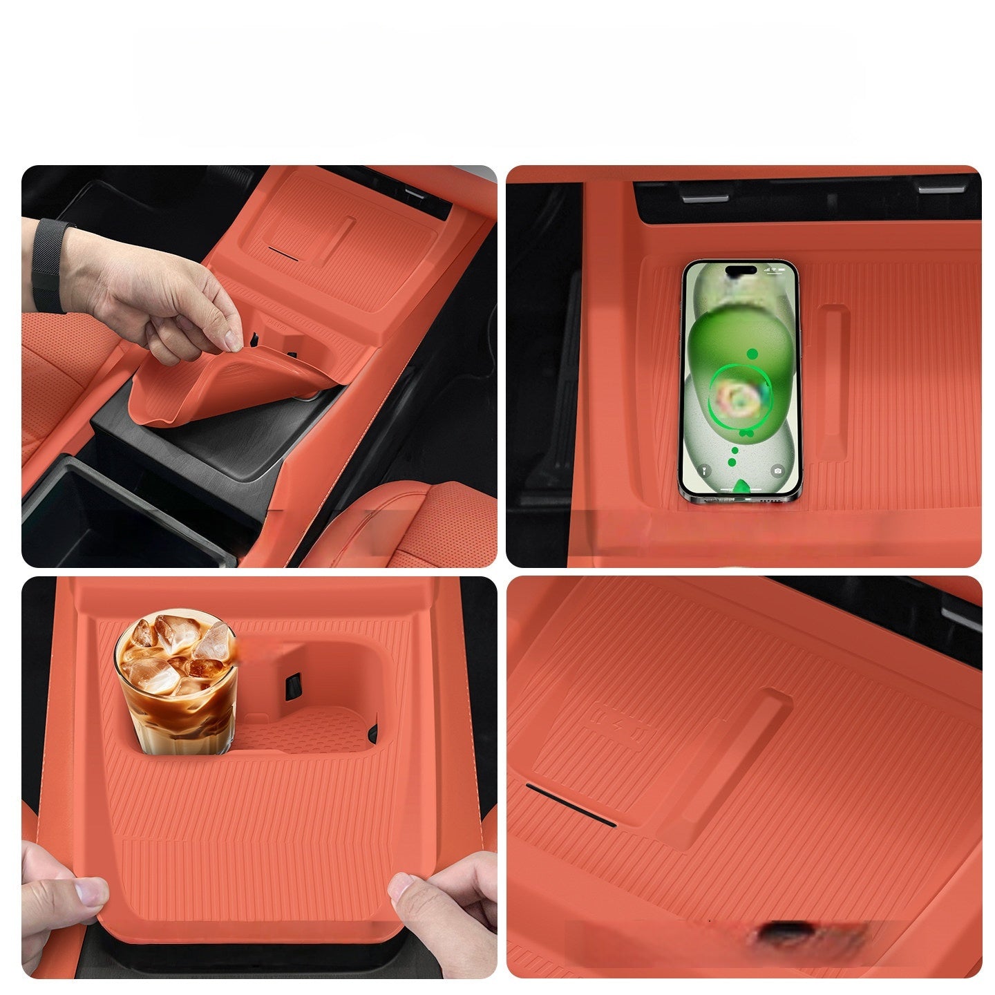Custom Center Console Silicone Mat Set for Deepal S05 - Anti-Slip Protection Mat