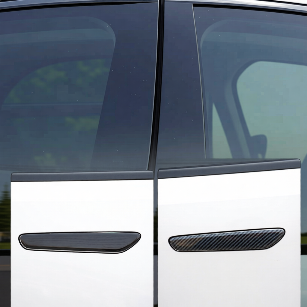 Black Door Handle Cover for Deepal L07 Car Exterior Handle Protector Trim