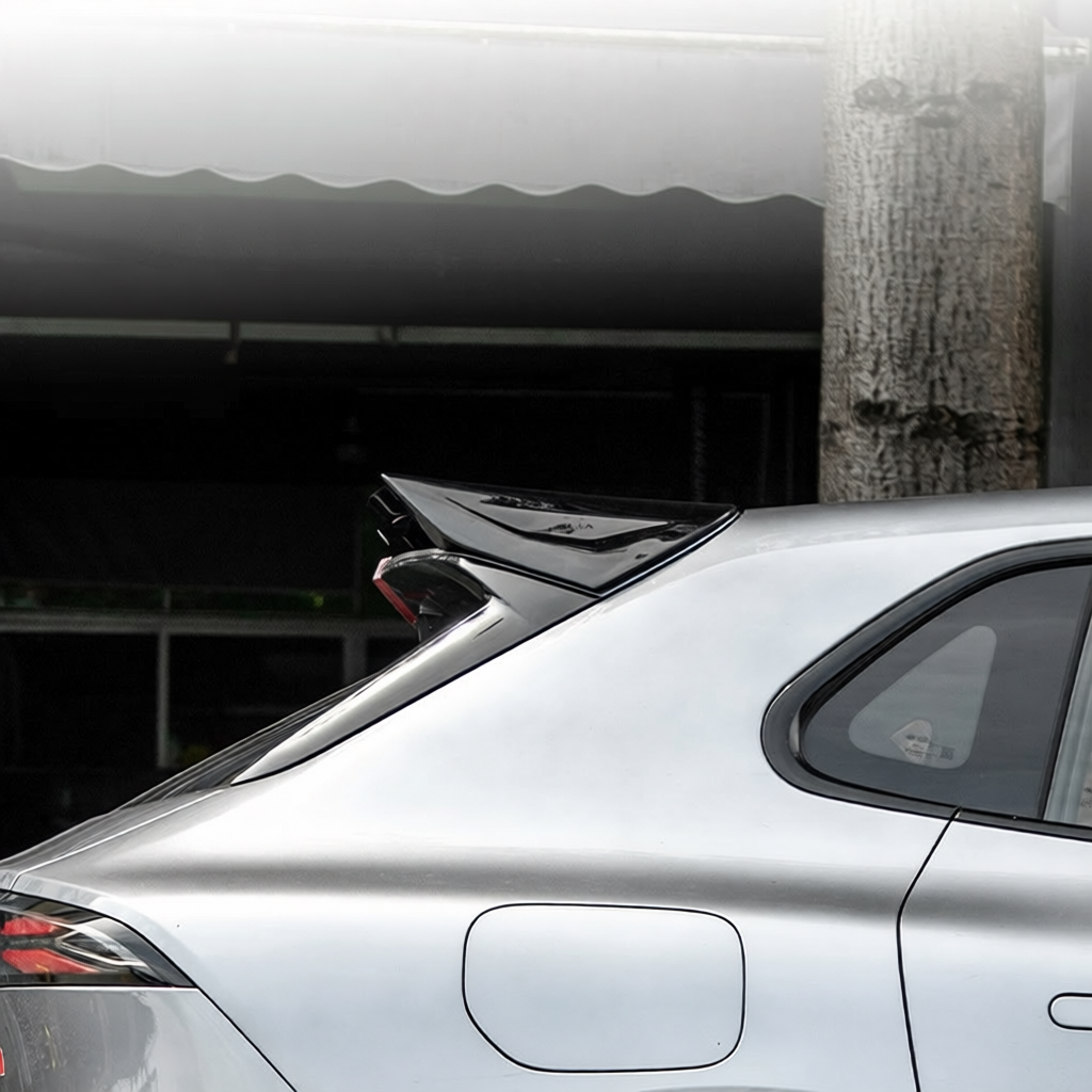 MC Style Gloss Black Rear Roof Spoiler for Changan Deepal S05 2024+ Sporty Tailgate Wing Lip Trim