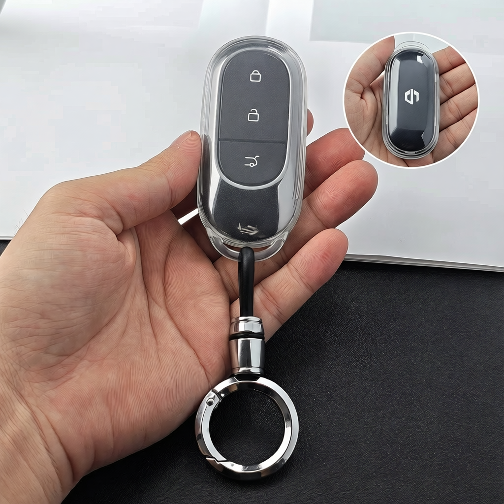 Leapmotor B10 C10 T03 Key Fob Cover TPU Transparent Black EU