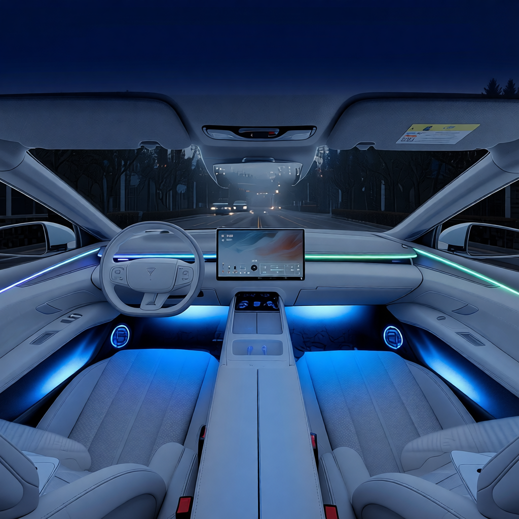 Kit personalizado de luces ambientales LED para Changan Deepal L07, decoración y modificación del ambiente interior de bienvenida