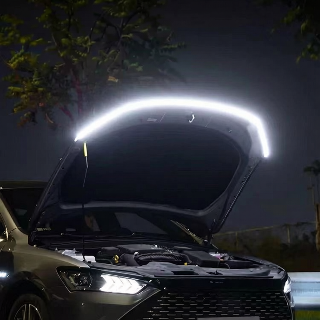 Deepal S05 LED Front Grille Light Bar Start-Up Scan Hood Ambient Light White Ice Blue