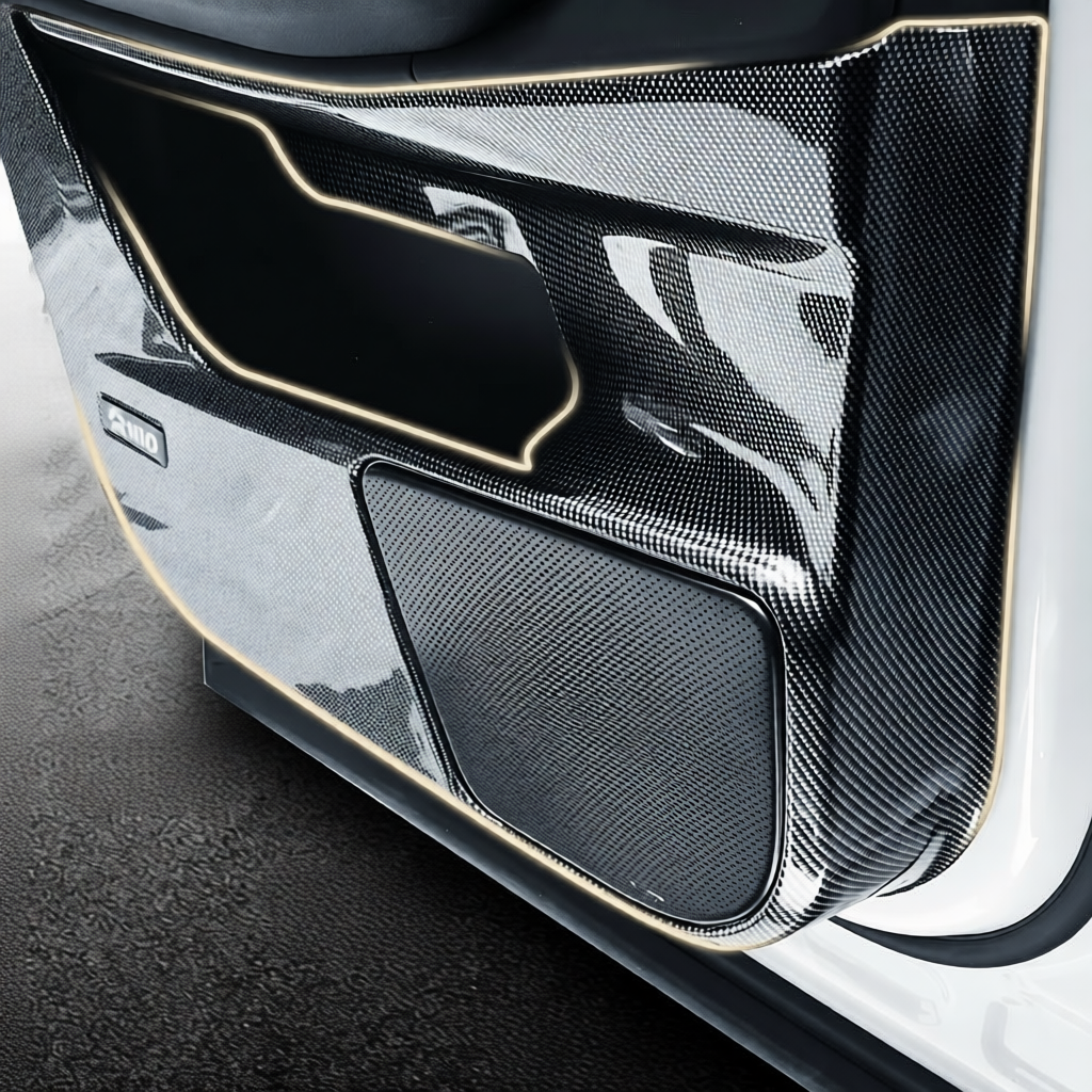 3D Carbon Fiber Door Anti-Kick Cover for 2026 Leapmotor C10 B10