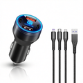 Leapmotor Car Charger 400W 4-Port USB C Fast Charge Adapter