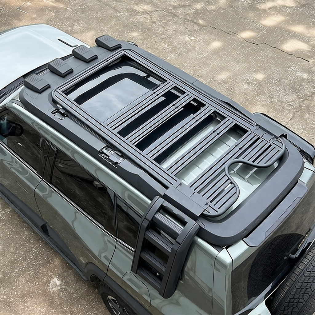 Roof Rack Aluminum Platform Side Ladder Side Box Kit for Changan Deepal G318 Offroad