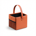 Foldable Car Trash Can for Leapmotor Portable PU Leather Storage