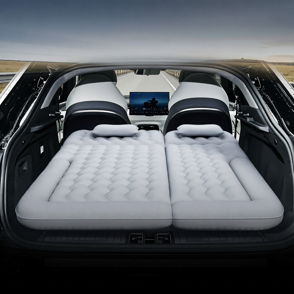 Custom Fit Inflatable Car Mattress for Deepal L07 SUV | Rear Seat and Trunk Sleeping Pad for Camping and Road Trips