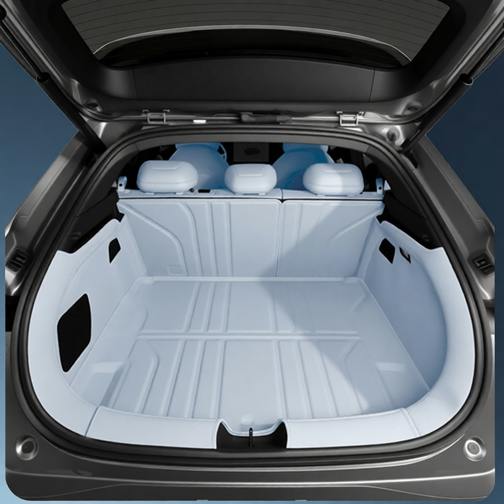 3D Full-Coverage Trunk Mat for 2024-2027 Deepal S05 L06 S07 | Nappa Leather Cargo Liner