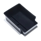Black EV storage tray with custom compartments for organized car accessories