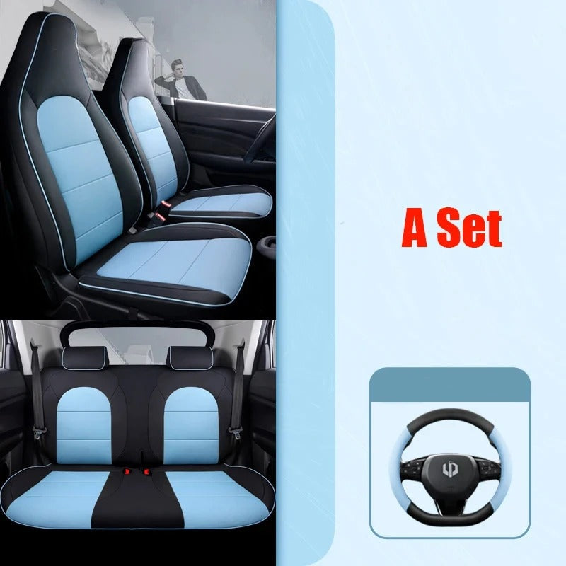 Leapmotor T03 Custom PU Leather Seat Covers 2024-2026 鈥?Premium Faux Leather, Easy Install, All-Season Fit