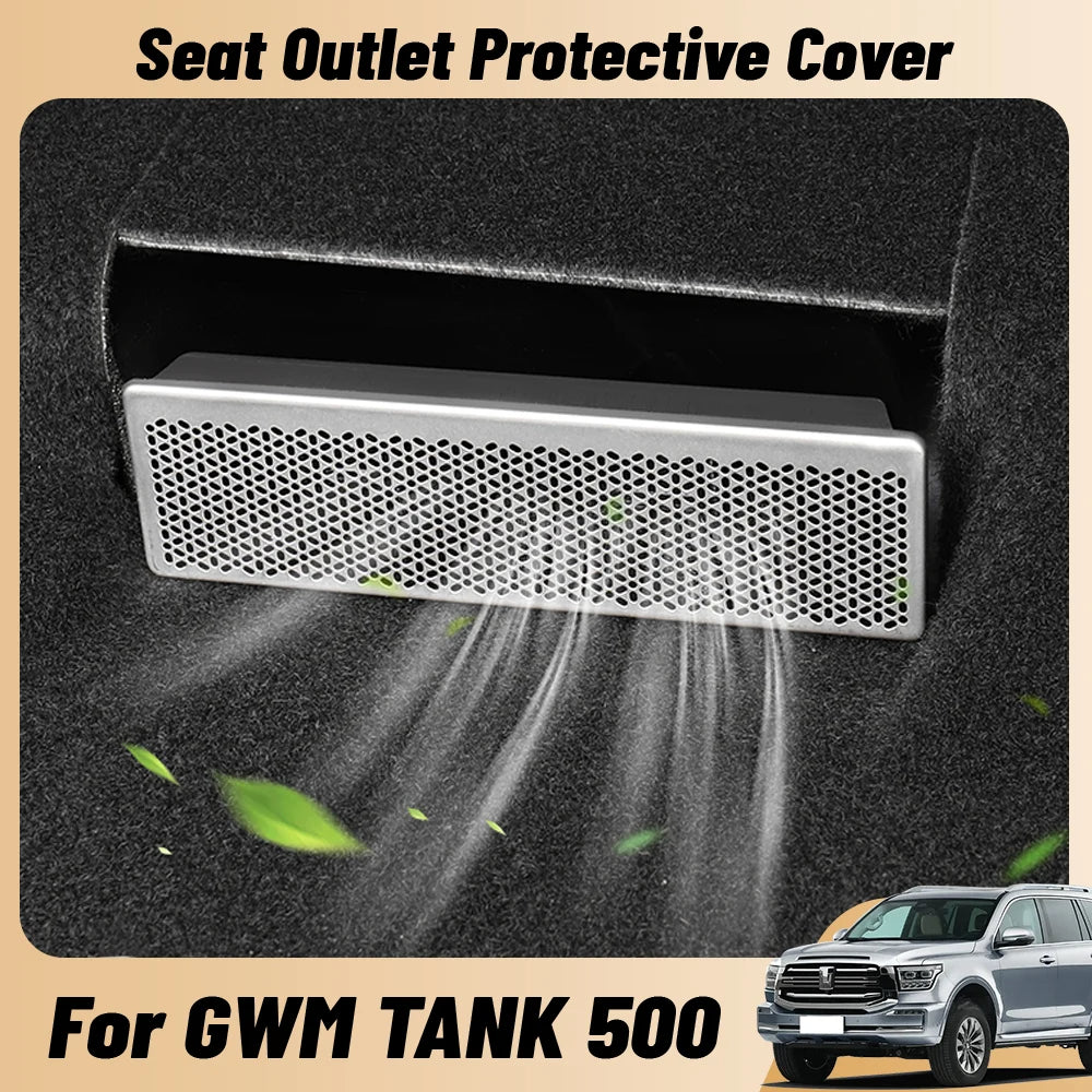 GWM TANK 500 Rear Seat Air Vent Protector Cover -Anti-Block Grille Guard Accessories