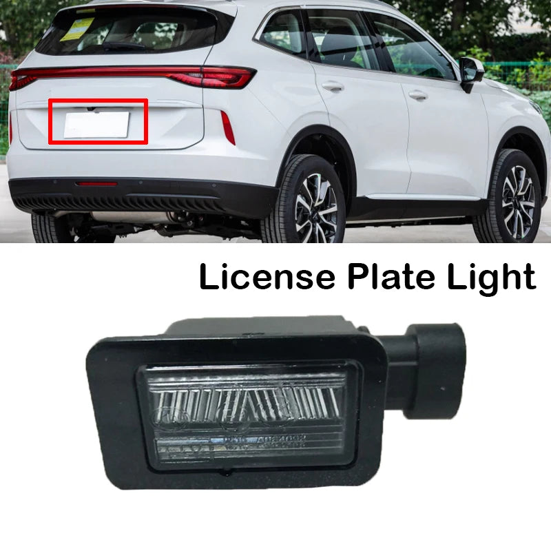 2pcs Car Rear License Plate Light Assembly 4108100XG08XA For Great Wall Voleex C30 C50 ORA R1 IQ Haval H5 H6 H9 M2 M4 Wingle 6