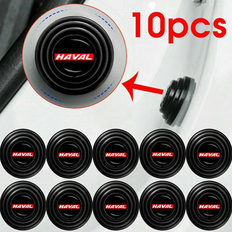 10Pc Silicone Car Door Anti-Collision Gasket | Shock Absorber Sticker for Haval F7 Dargo Jolion H2 H5 H6 H7 H9 HS