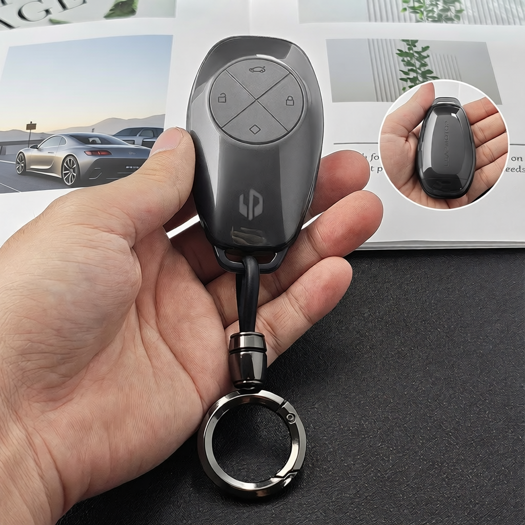 Leapmotor B10 C10 T03 Key Fob Cover TPU Transparent Black EU