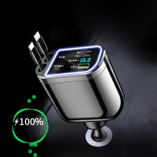 High-Power Retractable Car Charger CHERY2