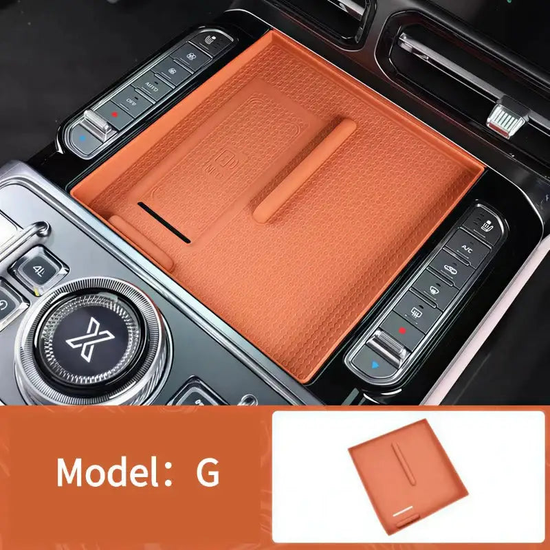 Car Cup Holder Mat & Wireless Charging Silicone Pad for Jetour G700