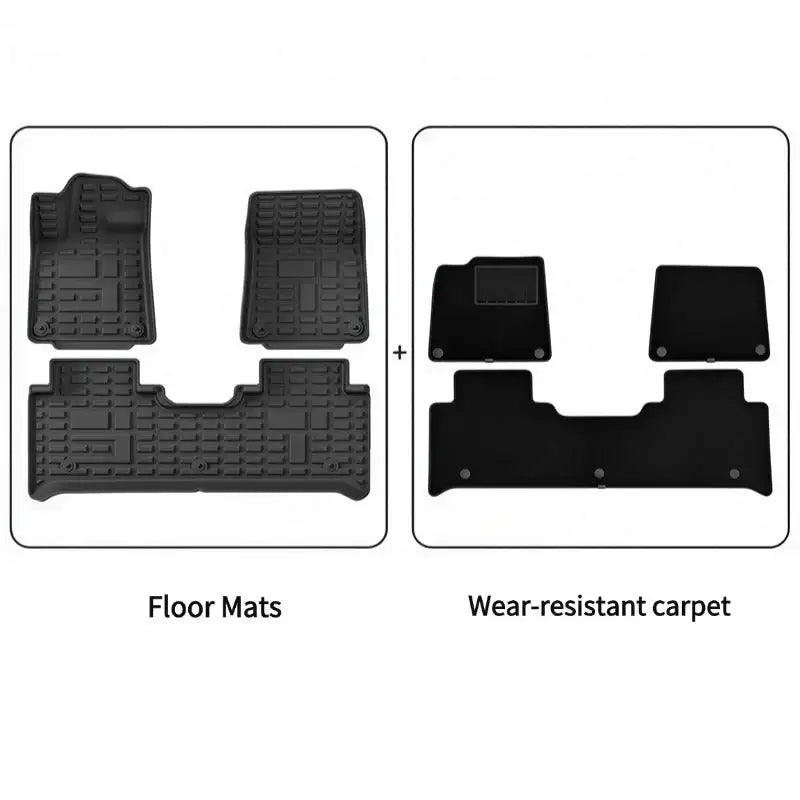 All Weather Floor Mats Interior Liners for Chery Jetour G700