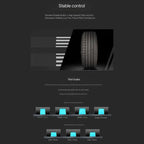 Wear-resistant silent rubber tyres for cars CHERY11