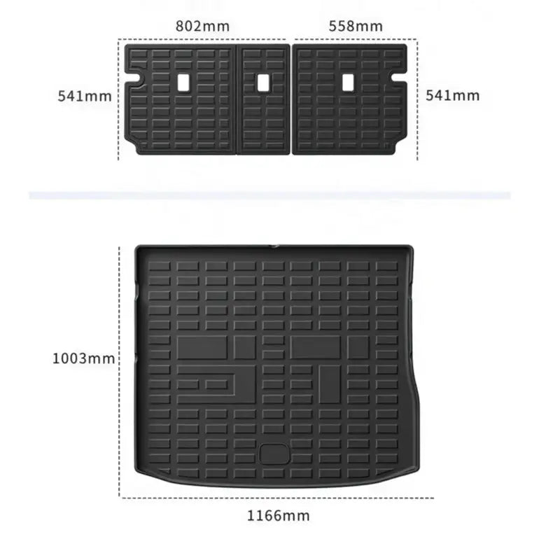 All Weather Floor Mats Interior Liners for Chery Jetour G700