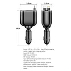 High-Power Retractable Car Charger