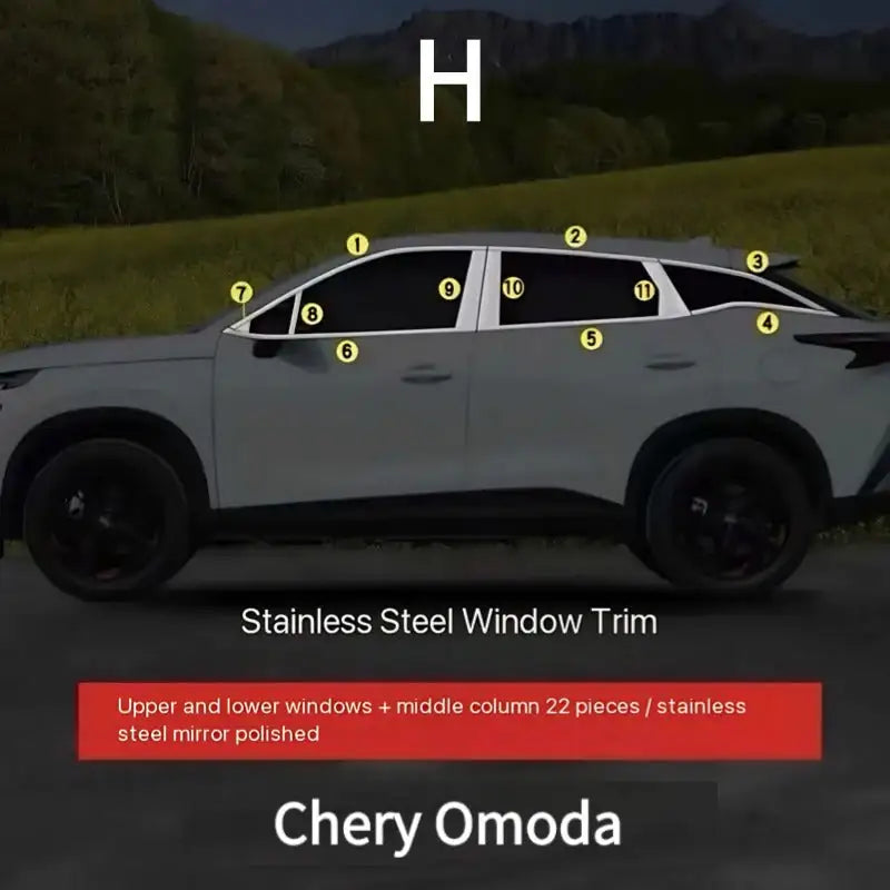 Car Window Strip For Omoda 5 Chery Omengda5