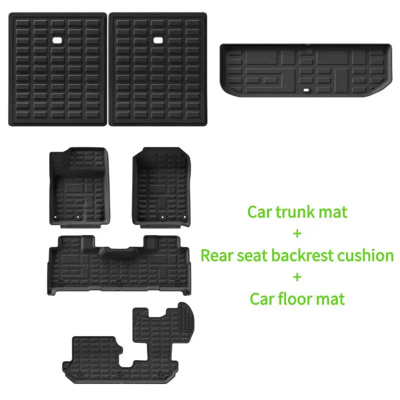 7-seat car floor mats & trunk mats suitable for Chery Jetour T2 & Jetour T2 PHEV