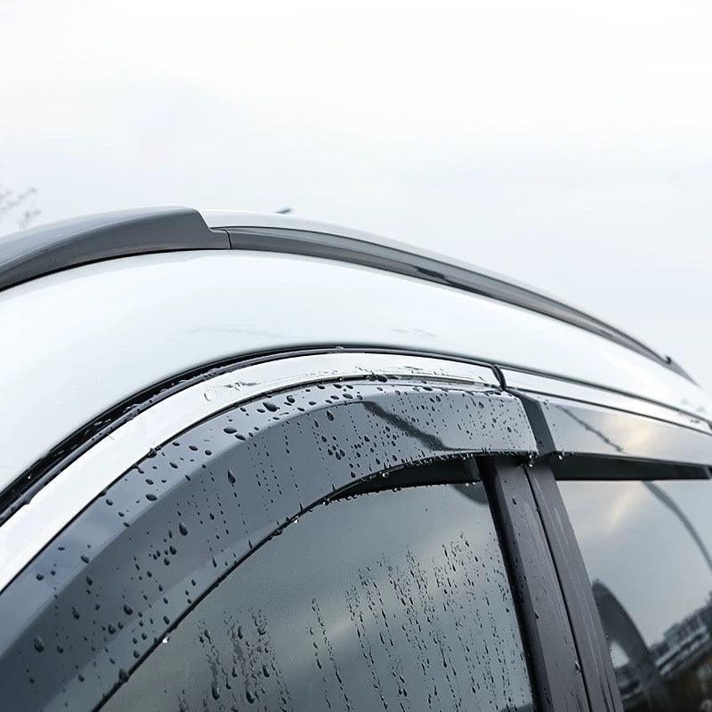 3D Stainless Steel Window Visors for Volvo EX30 EX40 - High Translucency Over 90% Rain Guards