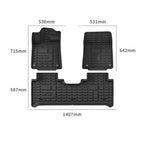All Weather Floor Mats Interior Liners for Chery Jetour G700
