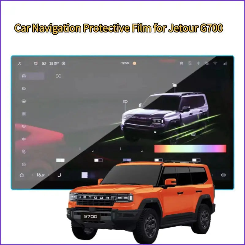 Navigation Dashboard Tempered Film For Chery Jetour G700