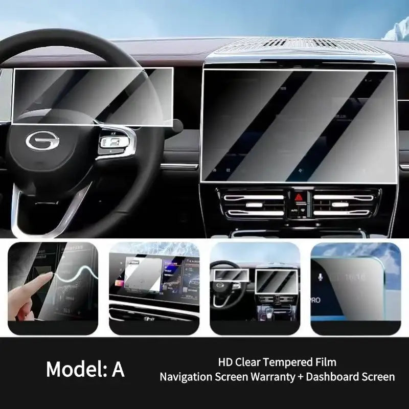 Navigation Dashboard Tempered Film For GAC MOTOR GN8 £¨Trumpchi £©