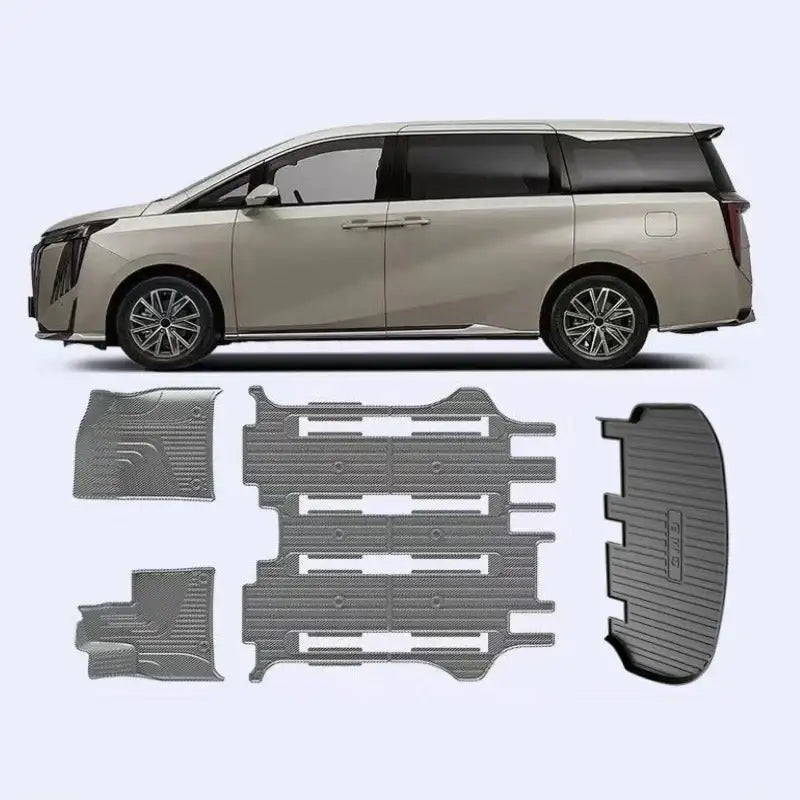 Alfombrillas de Fibra de Carbono para Pies y Equipaje para GAC MOTOR GN8 (GM8)