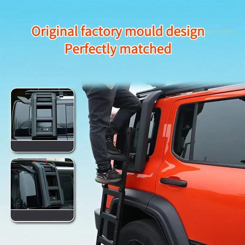 Car rear window folding ladder for Jetour G700