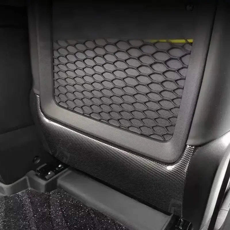 Car Seat Rear Kick Plate Carbon Fiber Pattern for Chery iCAR V23