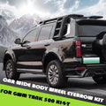 Car Roof Rack Trim Fit for GWM Tank 500 Hi4-T Modification Black Warrior Sticker Car Appearance Upgrade Parts