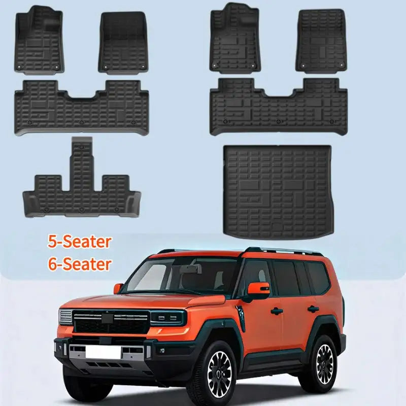 All Weather Floor Mats Interior Liners for Chery Jetour G700
