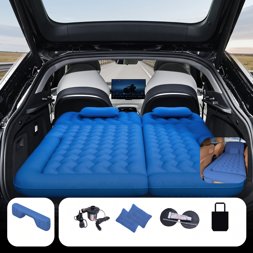 Custom Fit Inflatable Car Mattress for Deepal L07 SUV | Rear Seat and Trunk Sleeping Pad for Camping and Road Trips