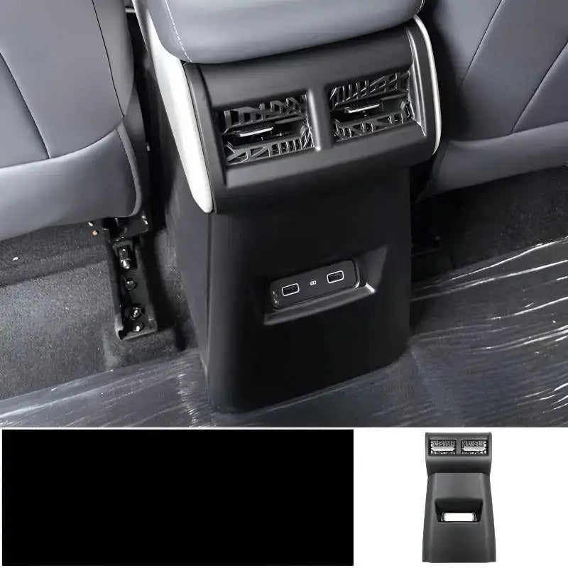 Carbon fiber anti-kick panel for rear air conditioning for Chery JAECOO J6 £¨iCAR 03£©