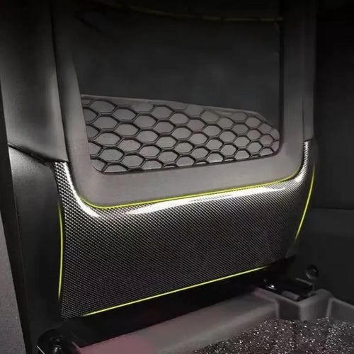 Car Seat Rear Kick Plate Carbon Fiber Pattern for Chery iCAR V23 CHERY1